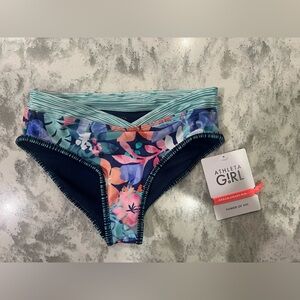 Athleta Kids Swim Bikini - Floral and Navy